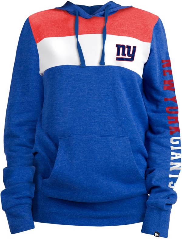 New Era Women's New York Giants Fleece Blue Pullover Hoodie