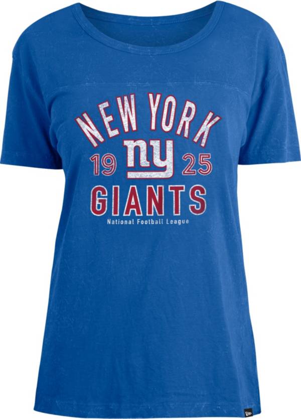 New Era Women's New York Giants Royal Mineral Wash T-Shirt