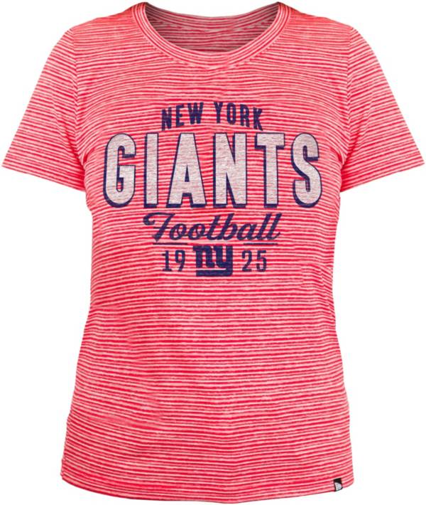 New Era Women's New York Giants Space Dye Red T-Shirt