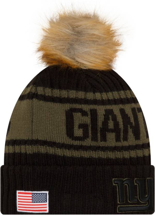 New Era Women's New York Giants Salute to Service Black Knit