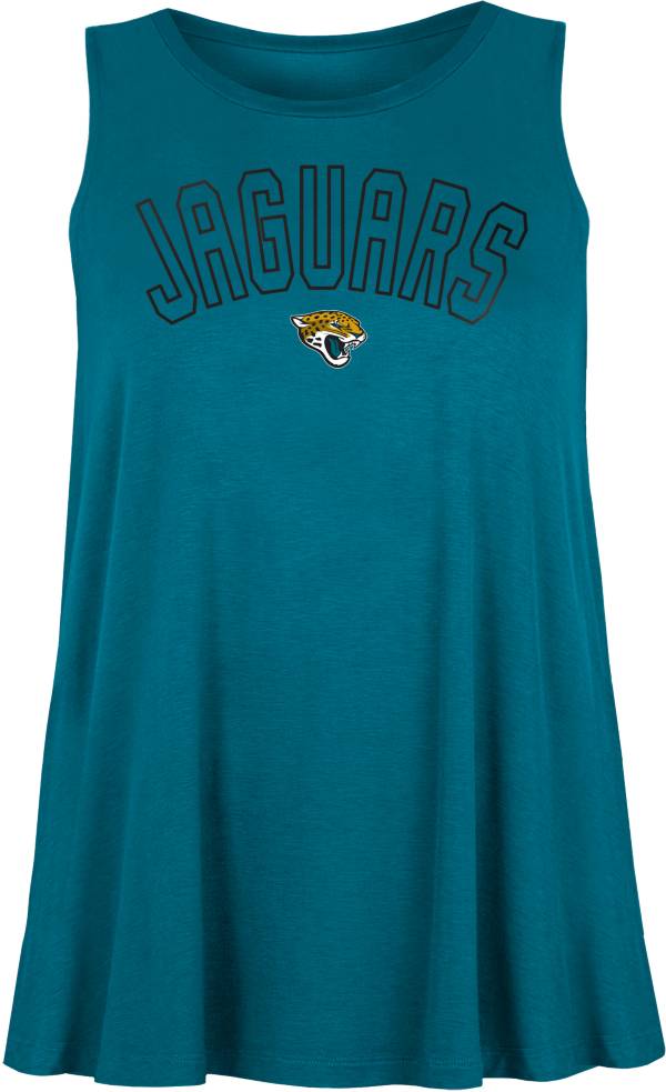 New Era Women's Jacksonville Jaguars Rayon Spandex Teal Tank Top