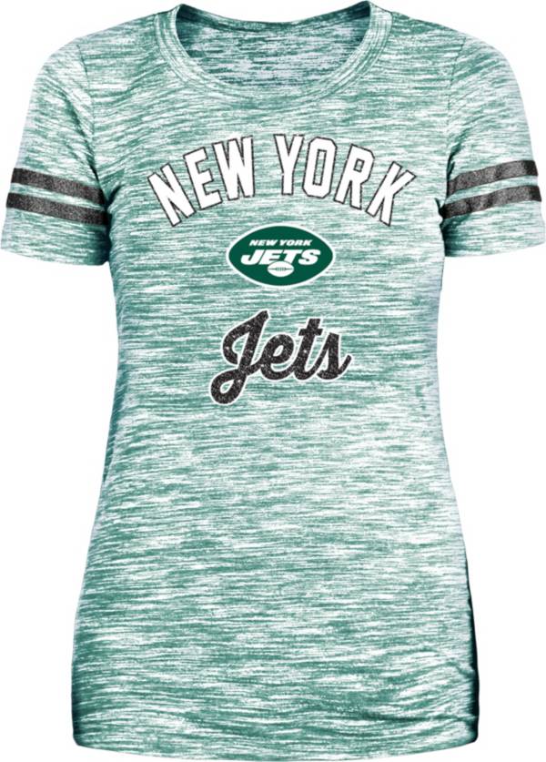 New Era Women's New York Jets Space Dye Glitter T-Shirt