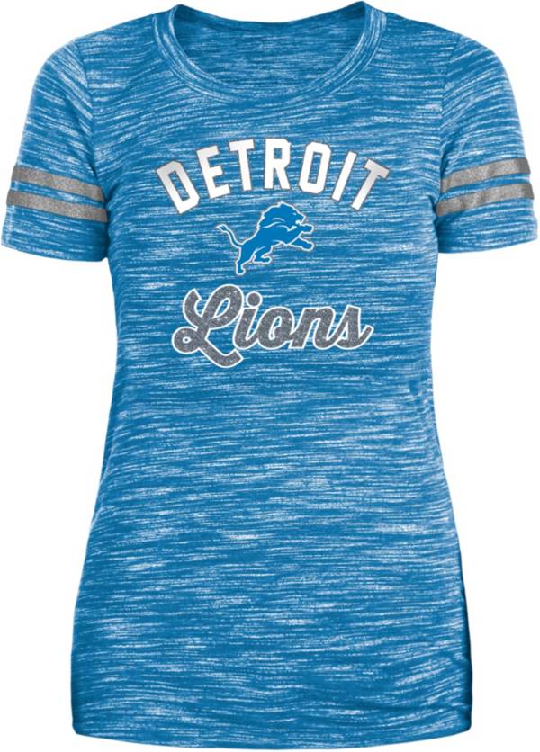 New Era Women's Detroit Lions Space Dye Glitter T-Shirt