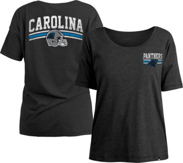 New Era Women's Carolina Panthers Relaxed Back Black T-Shirt