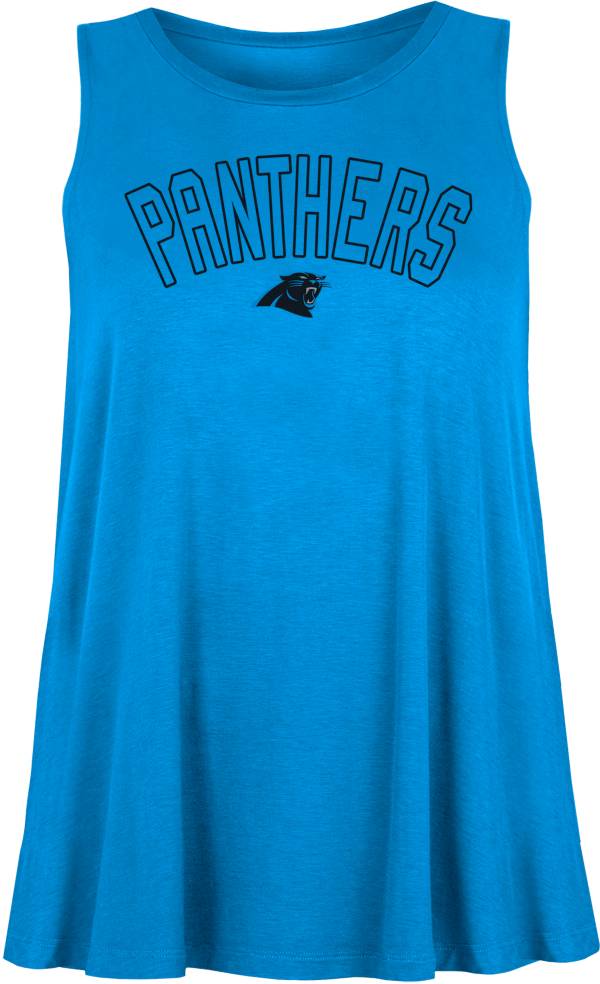 New Era Women's Carolina Panthers Rayon Spandex Blue Tank Top