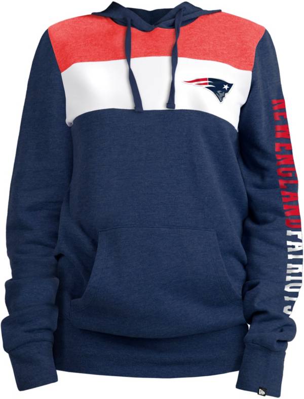 New Era Women's New England Patriots Fleece Navy Pullover Hoodie