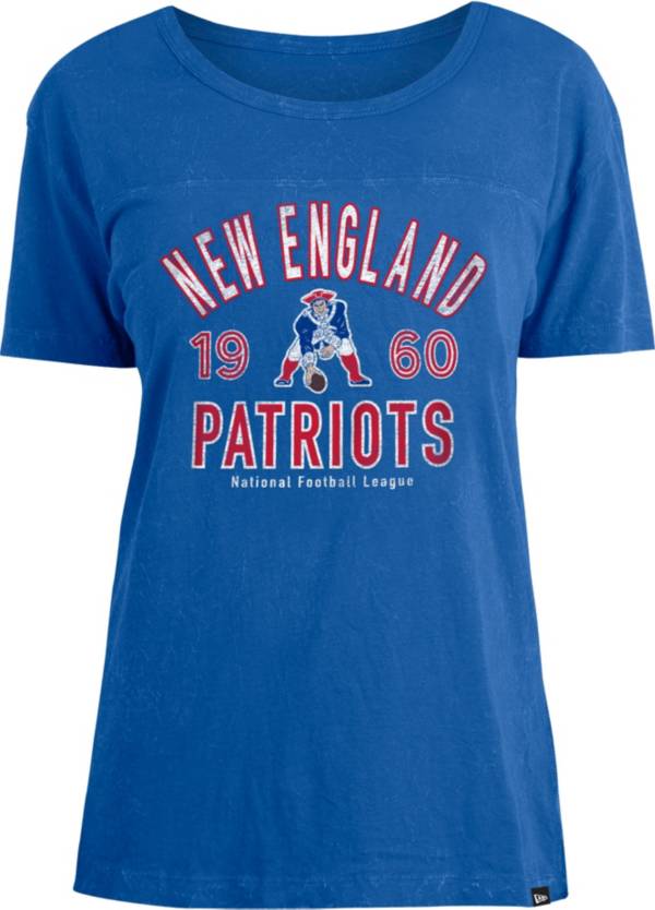 New Era Women's New England Patriots Royal Mineral Wash T-Shirt