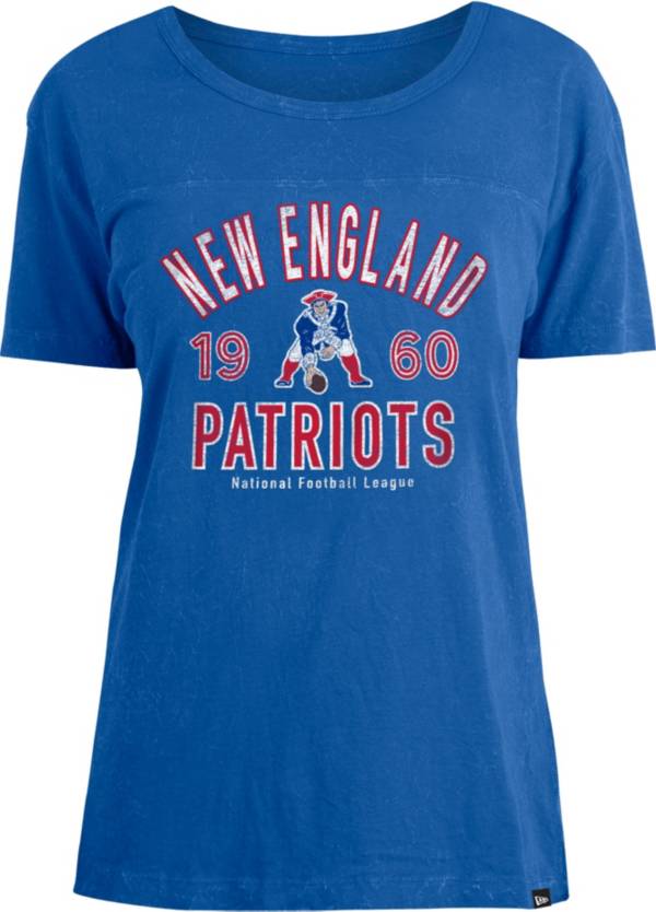 New Era Women's New England Patriots Royal Mineral Wash T-Shirt product image