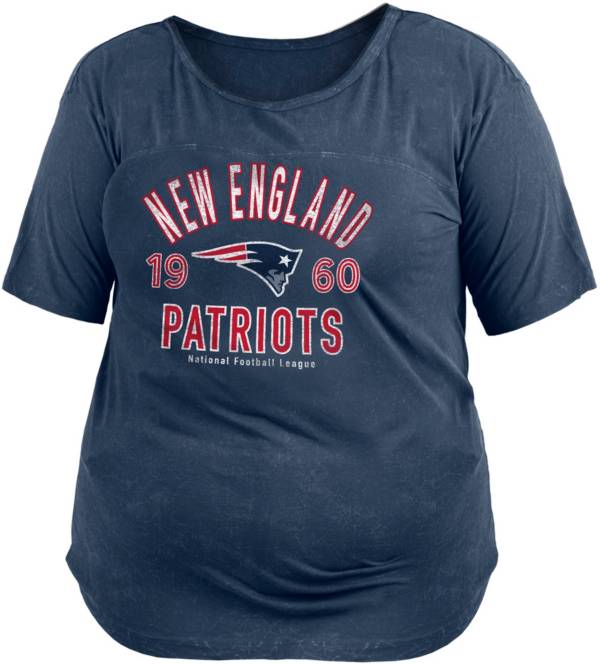 New Era Women's New England Patriots Mineral Navy Plus Size T-Shirt