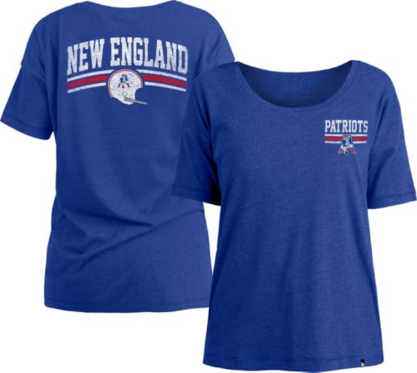 New Era Women's New England Patriots Relaxed Back Royal T-Shirt