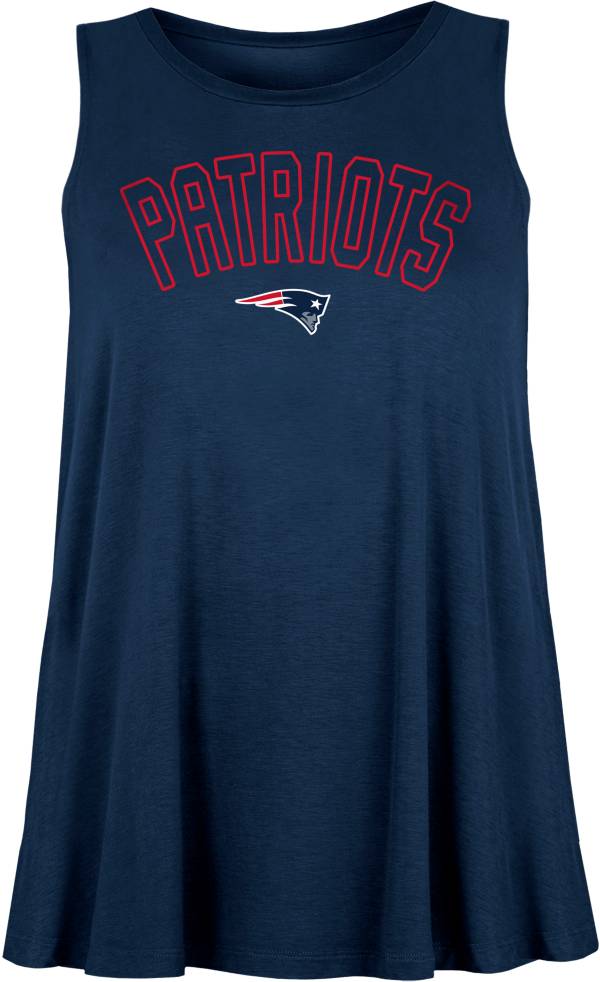 New Era Women's New England Patriots Rayon Spandex Navy Tank Top