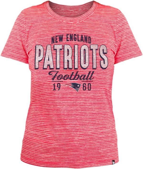 New Era Women's New England Patriots Space Dye Red T-Shirt