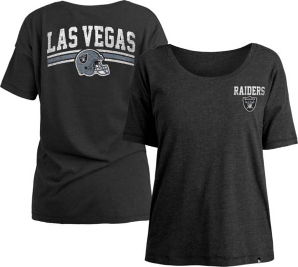 New Era Women's Las Vegas Raiders Relaxed Back Black T-Shirt