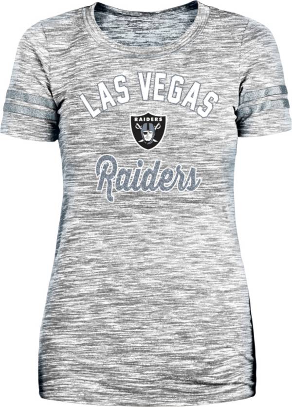 New Era Women's Las Vegas Raiders Space Dye Glitter T-Shirt