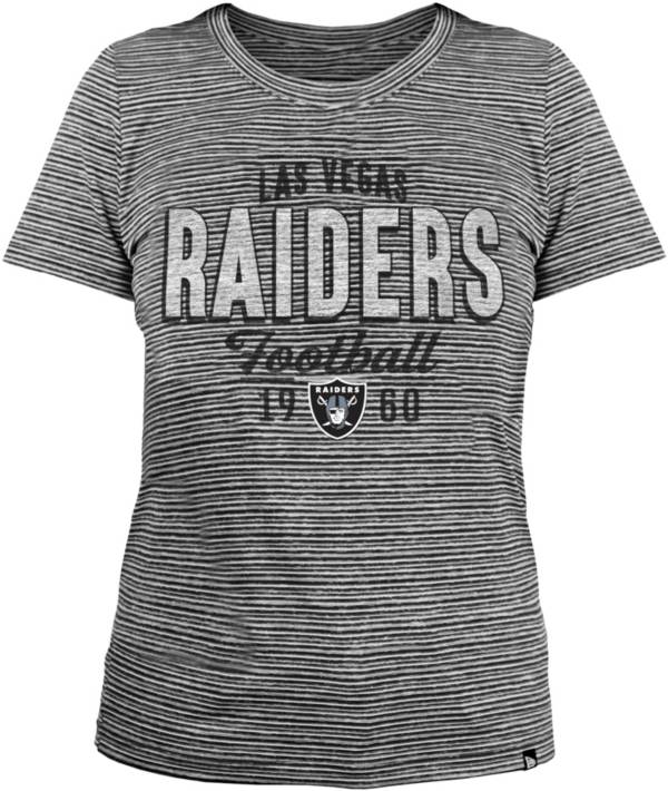 New Era Women's Las Vegas Raiders Space Dye Grey T-Shirt