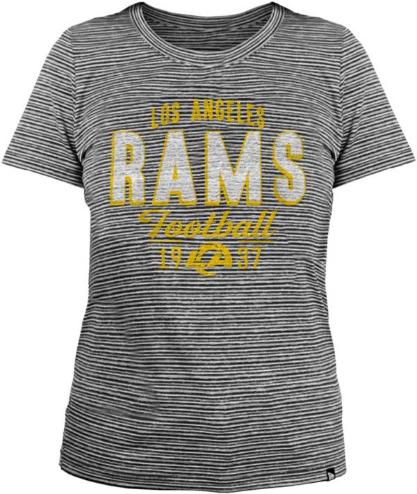 New Era Women's Los Angeles Rams Space Dye Grey T-Shirt