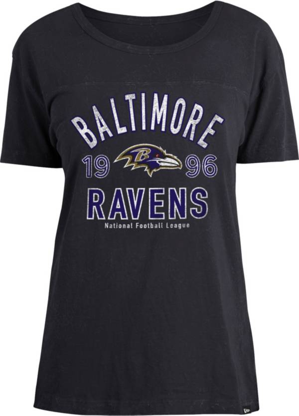 New Era Women's Baltimore Ravens Black Mineral Wash T-Shirt product image