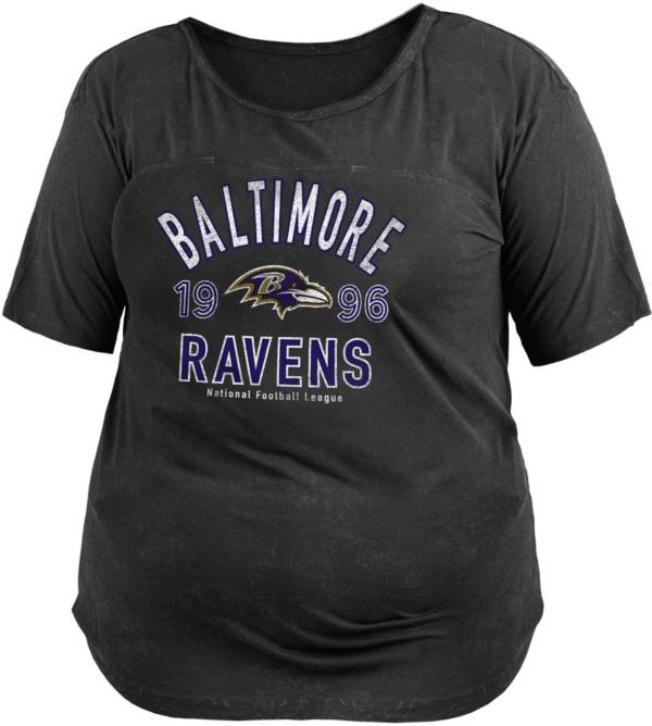 New Era Women's Baltimore Ravens Mineral Black Plus Size T-Shirt