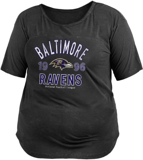 New Era Women's Baltimore Ravens Mineral Black Plus Size T-Shirt product image
