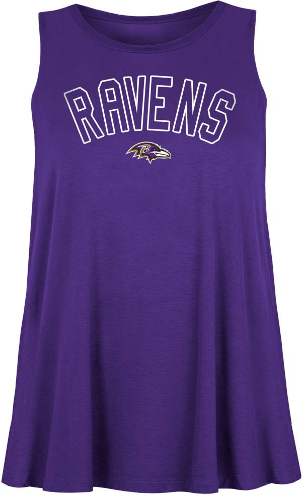 New Era Women's Baltimore Ravens Rayon Spandex Purple Tank Top