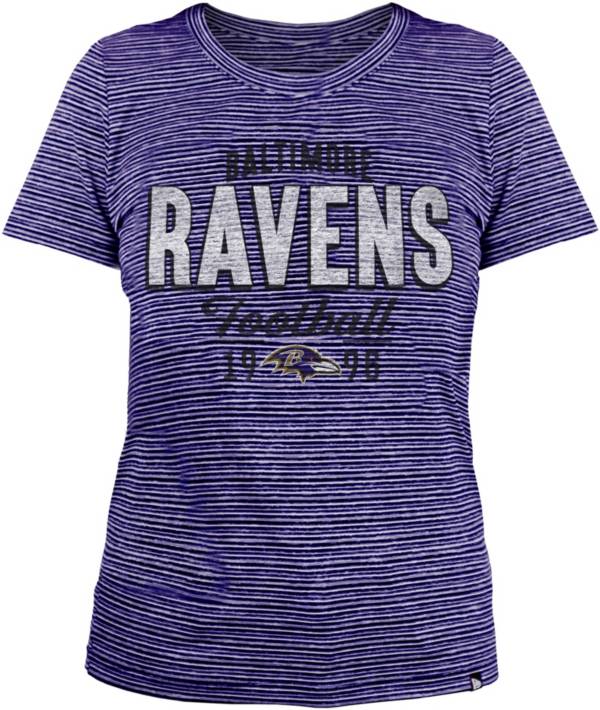 New Era Women's Baltimore Ravens Space Dye Purple T-Shirt