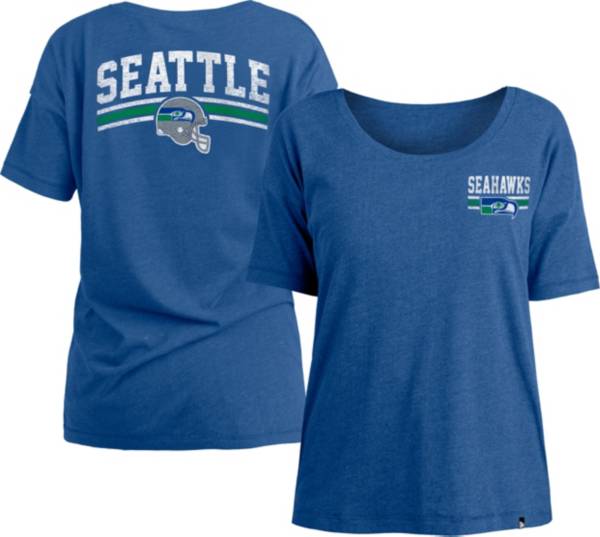 New Era Women's Seattle Seahawks Relaxed Back Royal T-Shirt