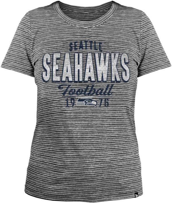 New Era Women's Seattle Seahawks Space Dye Grey T-Shirt