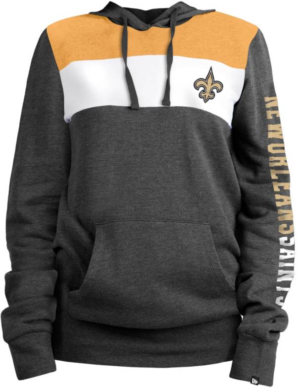 New Era Women's New Orleans Saints Fleece Black Pullover Hoodie
