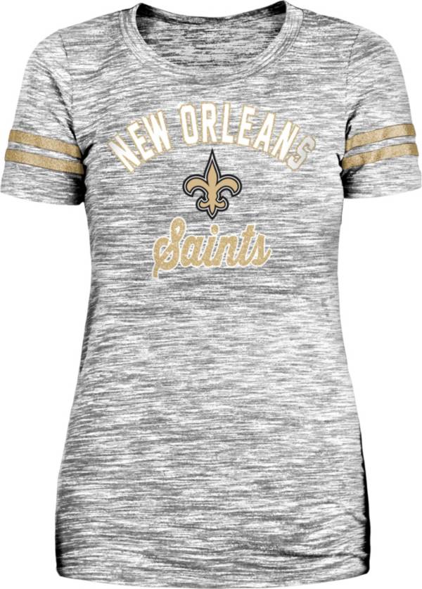 New Era Women's New Orleans Saints Space Dye Glitter T-Shirt