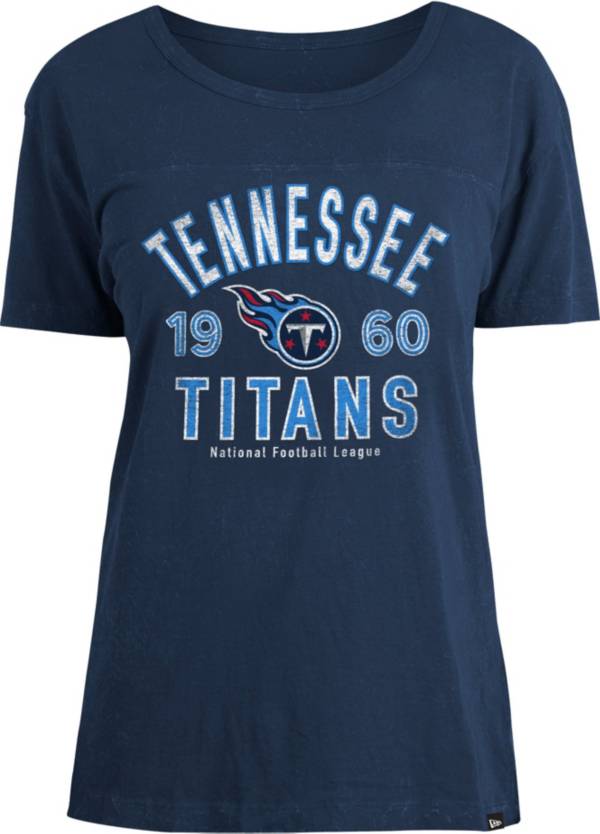 New Era Women's Tennessee Titans Navy Mineral Wash T-Shirt