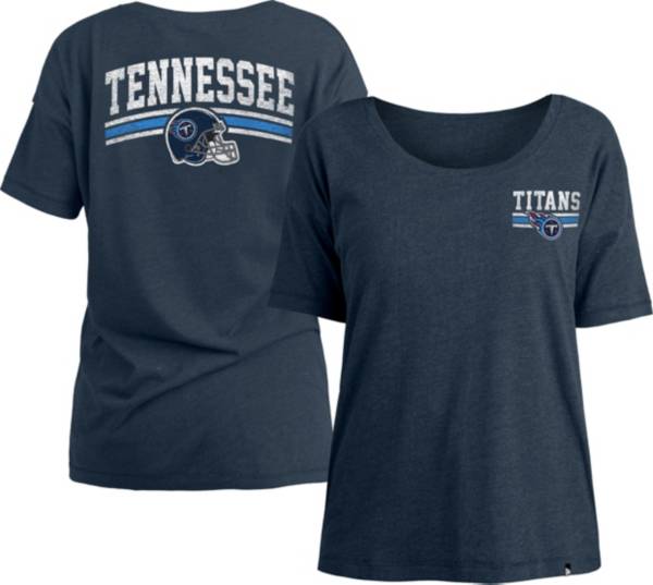 New Era Women's Tennessee Titans Relaxed Back Navy T-Shirt