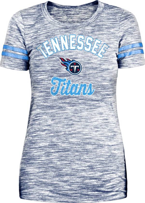 New Era Women's Tennessee Titans Space Dye Glitter T-Shirt