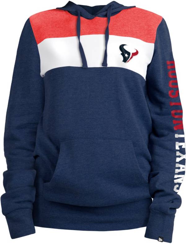 New Era Women's Houston Texans Fleece Navy Pullover Hoodie