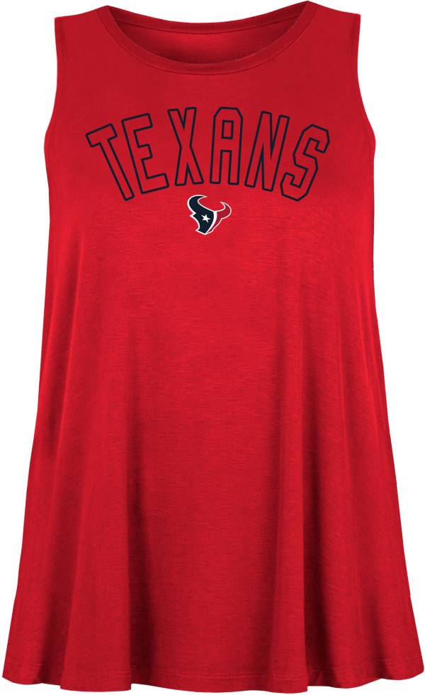 New Era Women's Houston Texans Rayon Spandex Red Tank Top