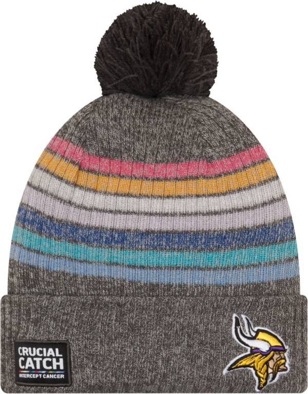 New Era Women's Minnesota Vikings Crucial Catch Grey Knit