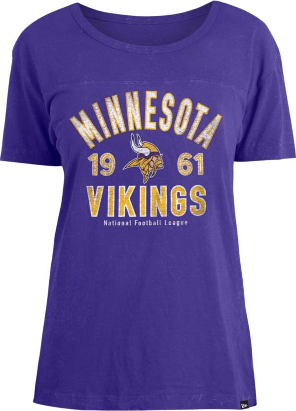 New Era Women's Minnesota Vikings Purple Mineral Wash T-Shirt product image