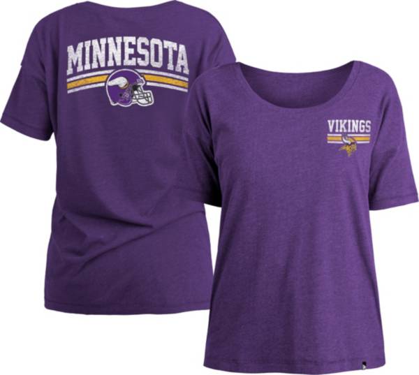 New Era Women's Minnesota Vikings Relaxed Back Purple T-Shirt