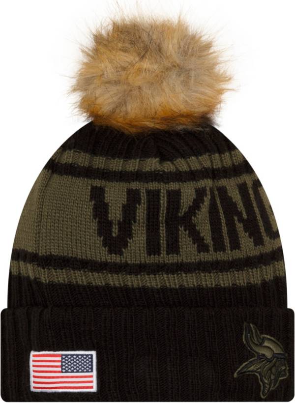 New Era Women's Minnesota Vikings Salute to Service Black Knit