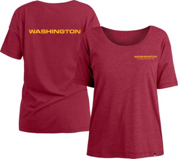 New Era Women's Washington Football Team Relaxed Back Red T-Shirt