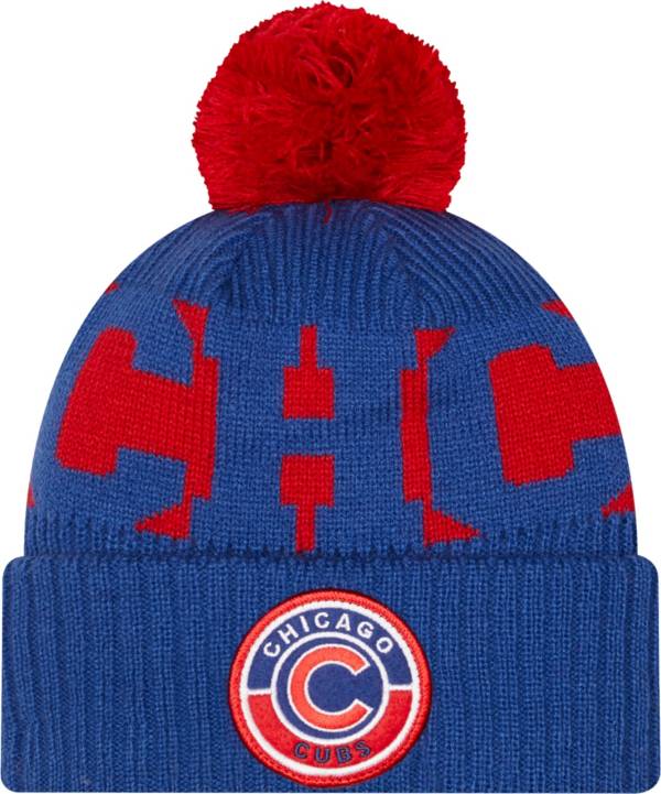 New Era Youth Chicago Cubs Blue Sport Knit Hat