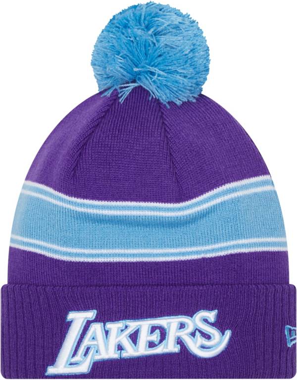 New Era Youth 2021-22 City Edition Los Angeles Lakers Purple Knit Hat product image
