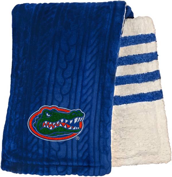 Pegasus Sports Florida Gators 60'' x 70'' Embossed Sherpa Stripe Throw Blanket