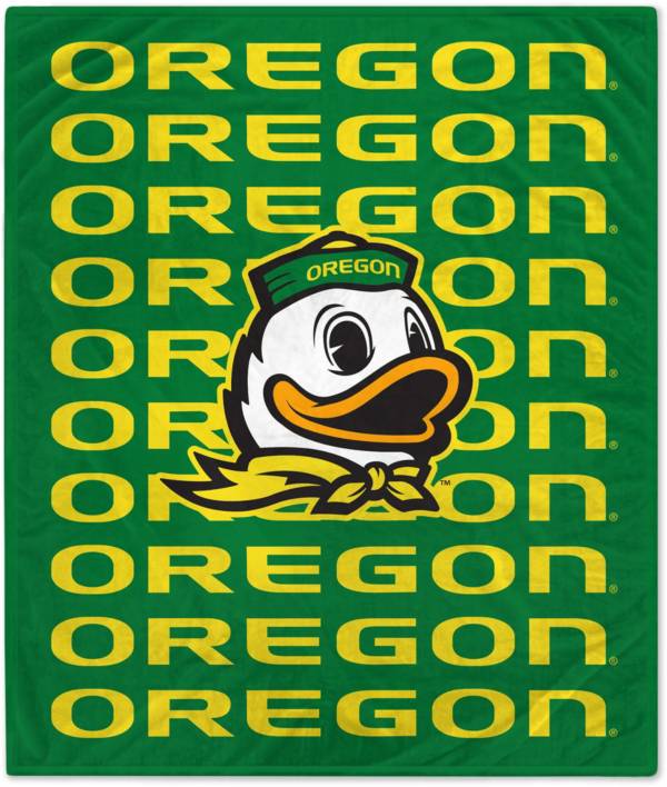 Pegasus Sports Oregon Ducks 60'' x 70'' Echo Wordmark Blanket