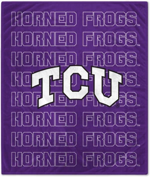 Pegasus Sports TCU Horned Frogs 60'' x 70'' Echo Wordmark Blanket