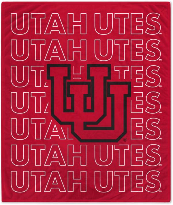 Pegasus Sports Utah Utes 60'' x 70'' Echo Wordmark Blanket