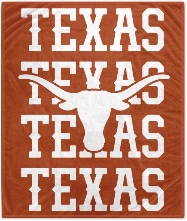 Pegasus Sports Texas Longhorns 60'' x 70'' Echo Wordmark Blanket