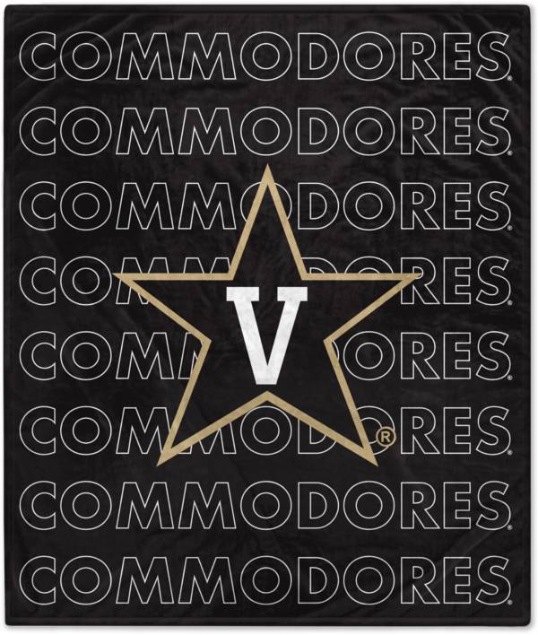 Pegasus Sports Vanderbilt Commodores 60'' x 70'' Echo Wordmark Blanket