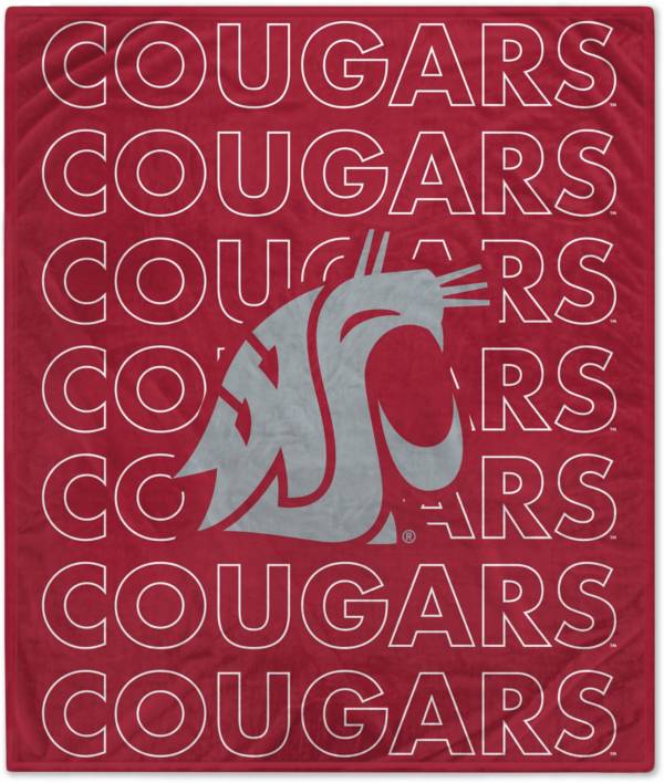 Pegasus Sports Washington State Cougars 60'' x 70'' Echo Wordmark Blanket