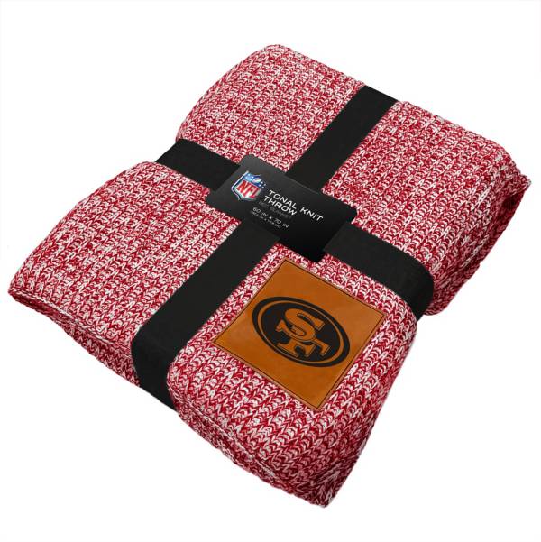 Pegasus Sports San Francisco 49ers 60'' x 70'' Cable Knit Blanket