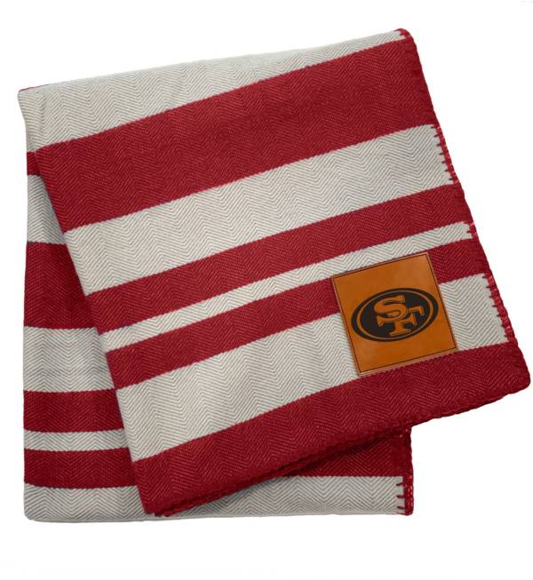 Pegasus Sports San Francisco 49ers 60'' x 70'' Acrylic Stripe Throw Blanket